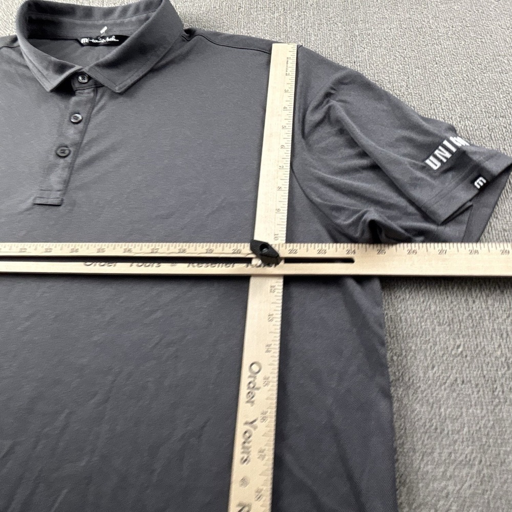Travis Mathew Polo Shirt Adult 2XL XXL Gray Short Sleeve Golf Golfing Casual Men - Picture 11 of 15